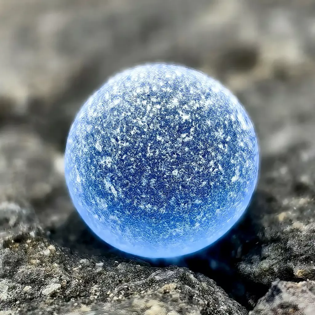genuine sea glass marble macro texture c-shaped hydration marks
