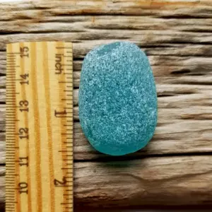 Turquoise sea glass nugget- Japan Sea glass