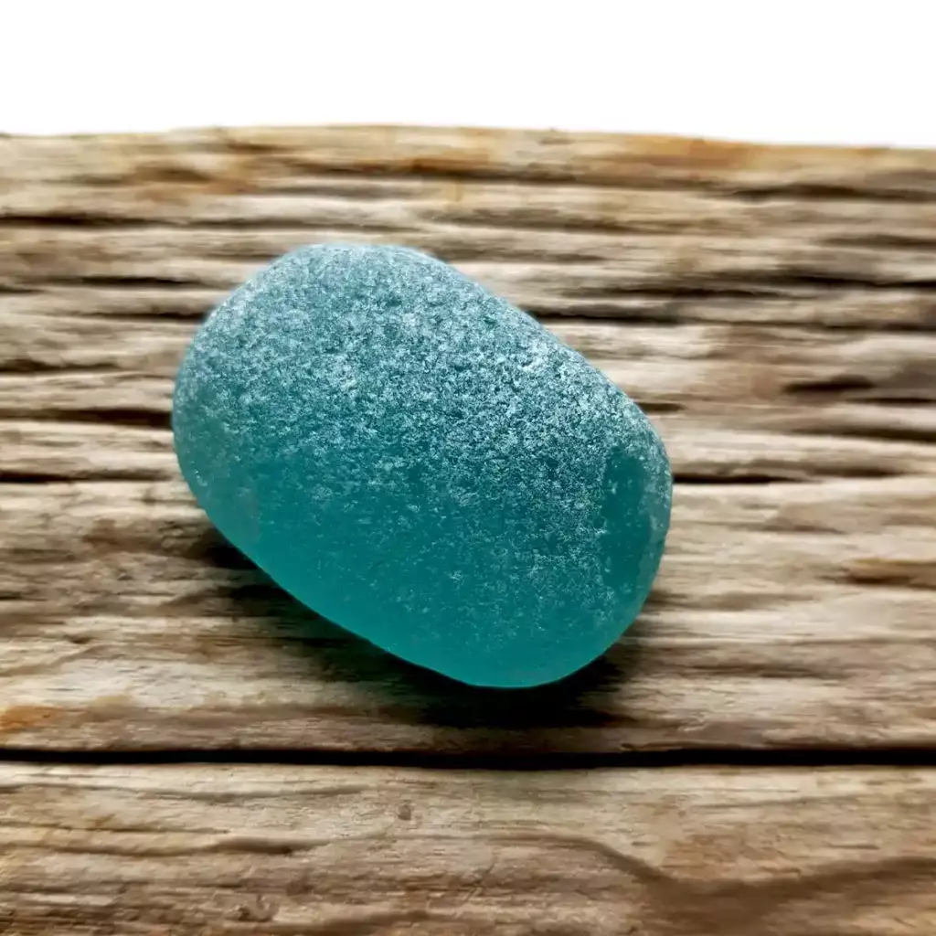 Turquoise sea glass nugget- Japan Sea glass