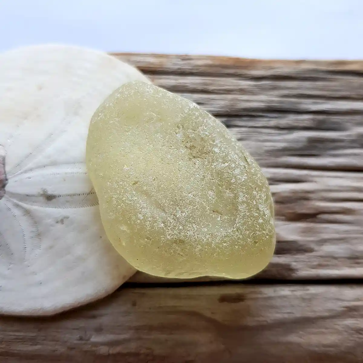 Large Yellow Sea Glass - Japan Sea glass