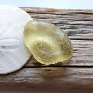 Large Yellow Sea Glass - Japan Sea glass