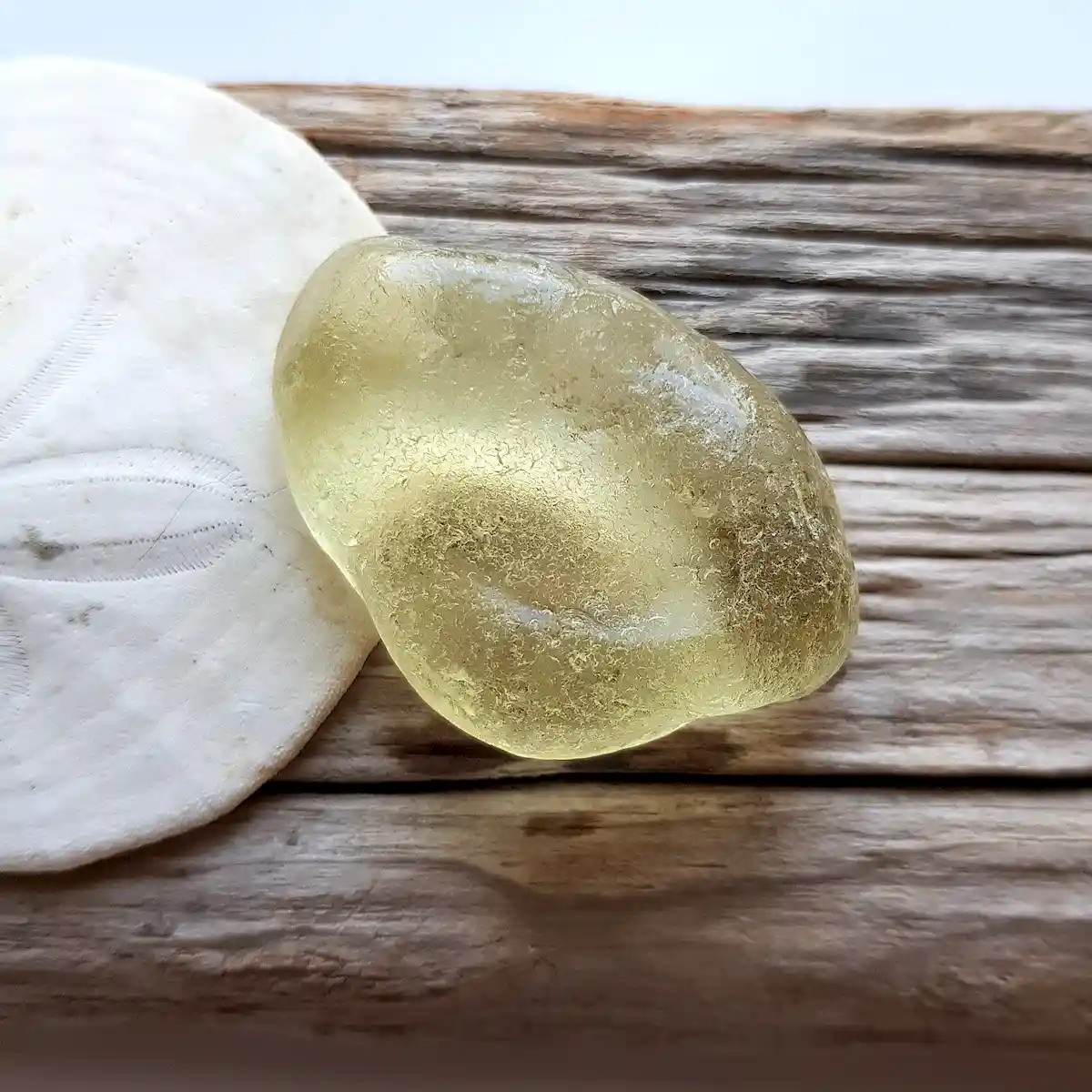Large Yellow Sea Glass - Japan Sea glass
