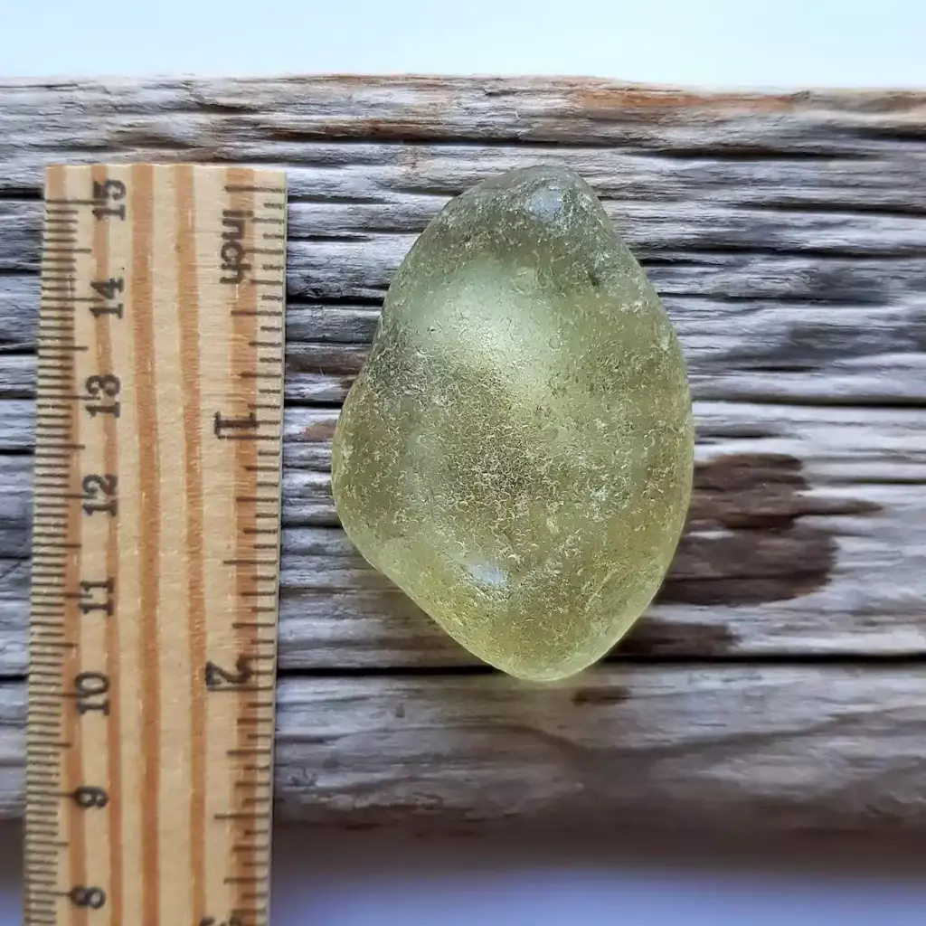Large Yellow Sea Glass - Japan Sea glass