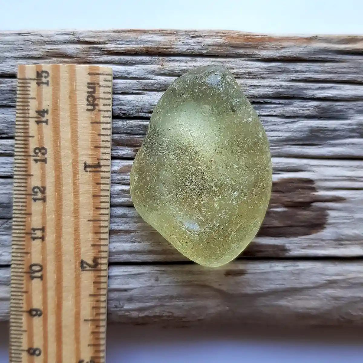 Large Yellow Sea Glass - Japan Sea glass