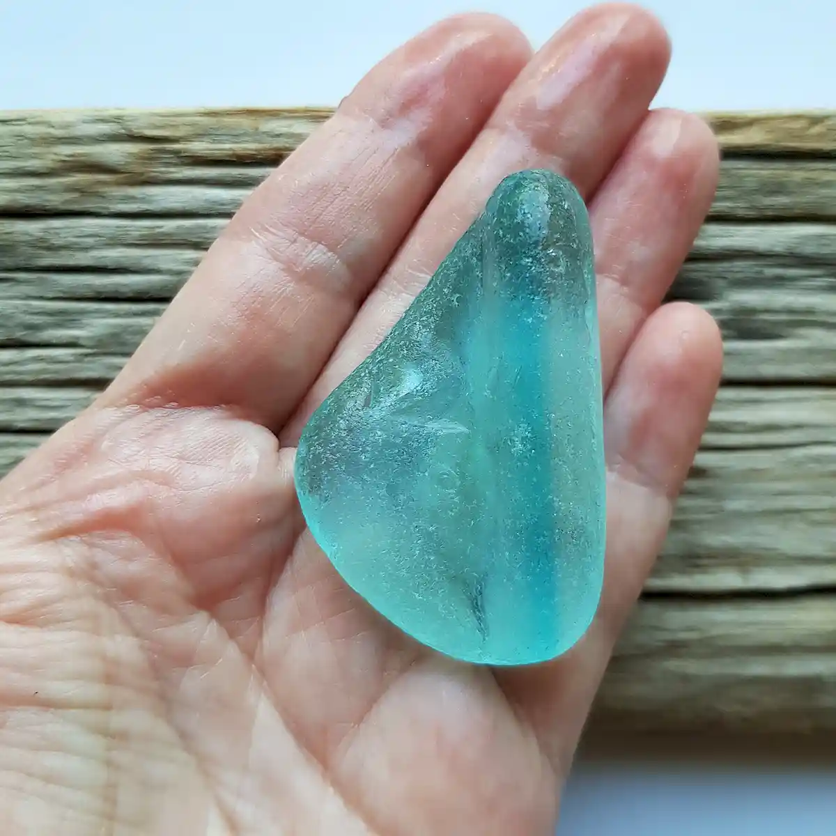 Extra Large Blue Sea Glass