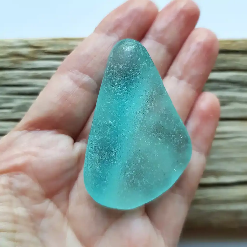 Extra Large Blue Sea Glass