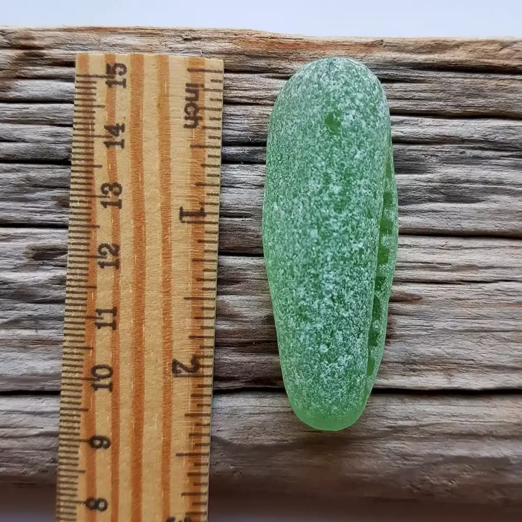 Extra Large Green Sea Glass