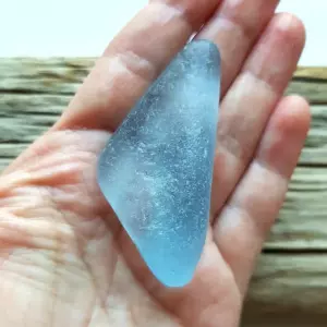 Extra Large Cornflower Blue Sea Glass