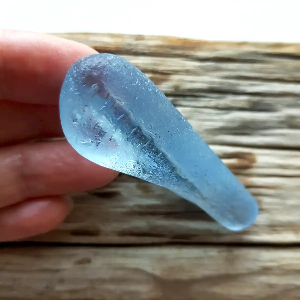 Extra Large Cornflower Blue Sea Glass
