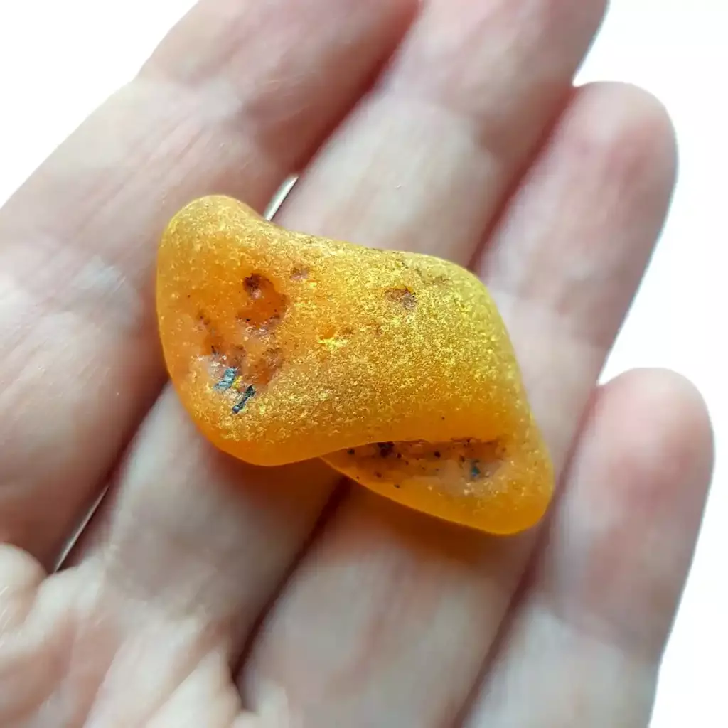 Bright Yellow Sea Glass