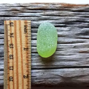 Beautiful Lime Yellow Sea Glass Bubble