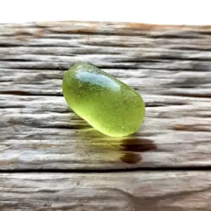 Beautiful Lime Yellow Sea Glass Bubble