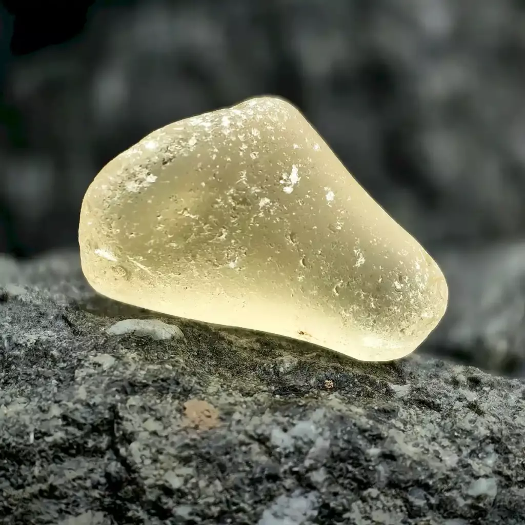 Genuine Rare Russian Yellow Sea Glass