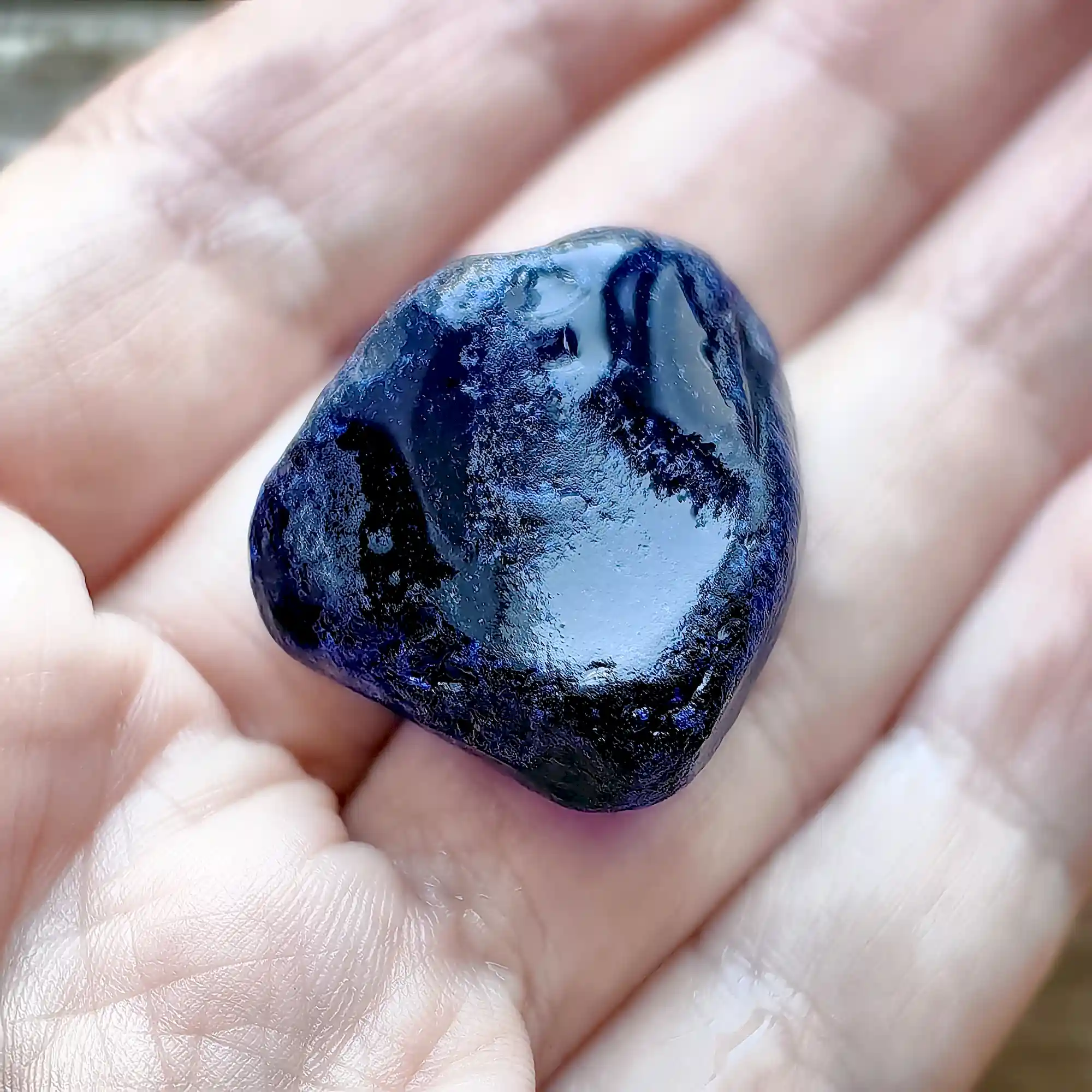 Multi-Layered Cobalt Blue Sea Glass