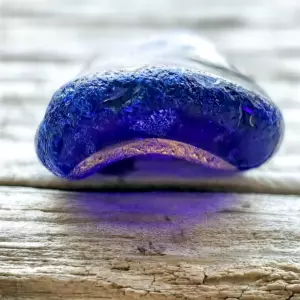 Multi-Layered Cobalt Blue Sea Glass
