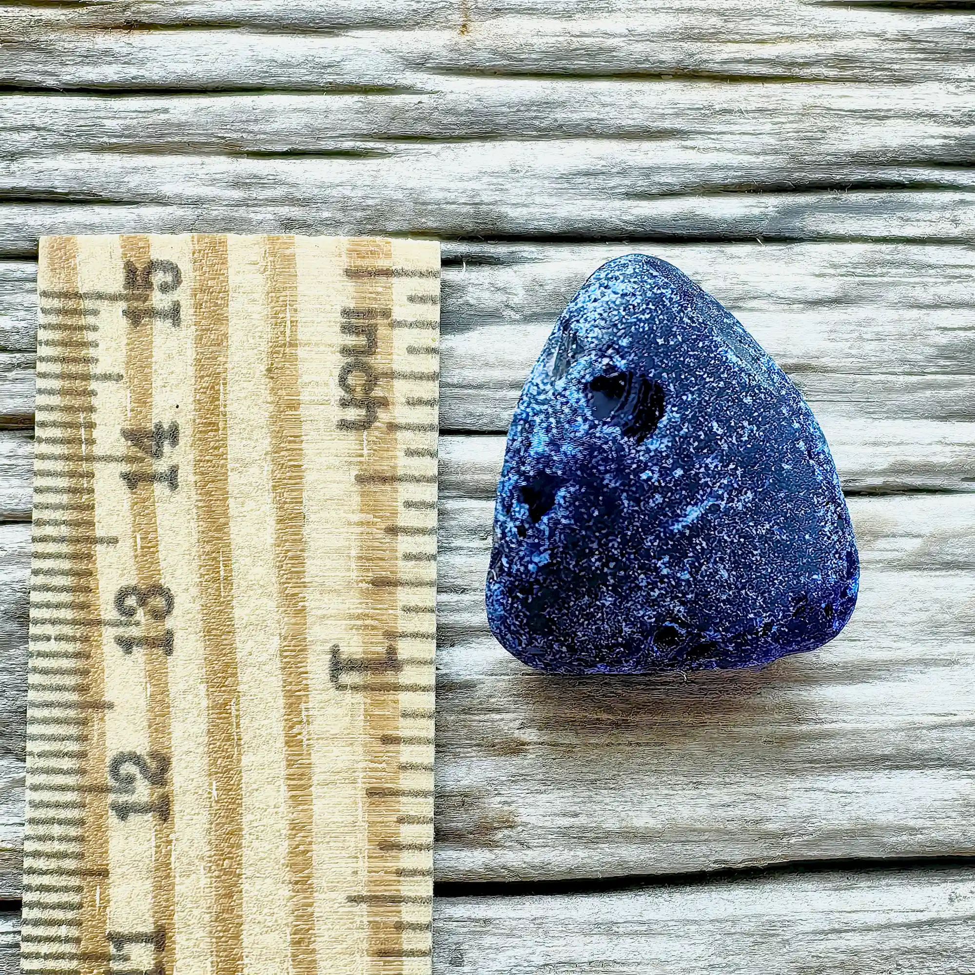 Multi-Layered Cobalt Blue Sea Glass
