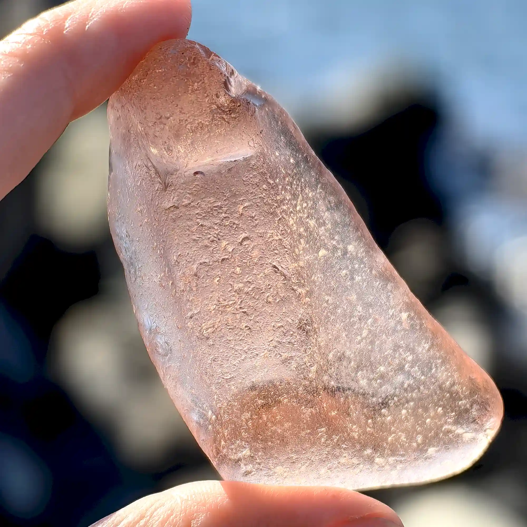 Genuine Extra Large Pink Sea Glass (Depression glass) - Japan Sea glass