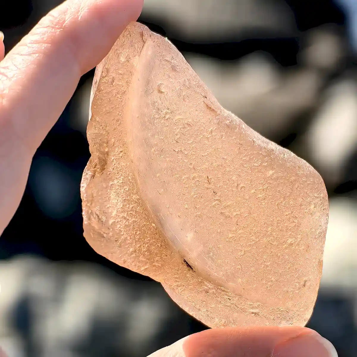 Vintage peach sea glass - Japan sea glass