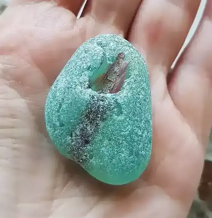 Frosty Bonfire Glass - Japan Sea glass