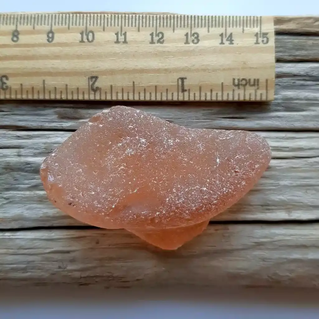 Peach sea Glass