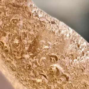 macro view of Selenium Peach sea Glass